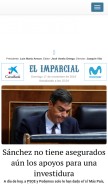 How elimparcial.es looks like on a mobile device such as an iPhone.