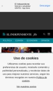 How elindependiente.com looks like on a mobile device such as an iPhone.