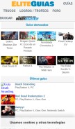 How eliteguias.com looks like on a mobile device such as an iPhone.