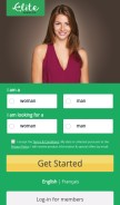 How elitesingles.ca looks like on a mobile device such as an iPhone.