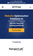 How elitesiteoptimizer.com looks like on a mobile device such as an iPhone.
