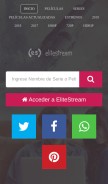 How elitestream.org looks like on a mobile device such as an iPhone.