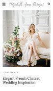 How elizabethannedesigns.com looks like on a mobile device such as an iPhone.