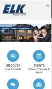 How elkproducts.com looks like on a mobile device such as an iPhone.