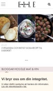 How ellematovin.se looks like on a mobile device such as an iPhone.