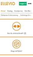 How ellevio.se looks like on a mobile device such as an iPhone.