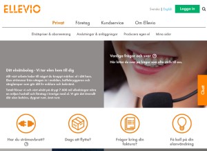How ellevio.se looks like on a tablet such as an iPad.