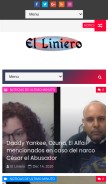 How elliniero.com looks like on a mobile device such as an iPhone.