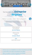 How ellisphere.fr looks like on a mobile device such as an iPhone.