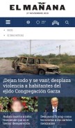 How elmanana.com looks like on a mobile device such as an iPhone.