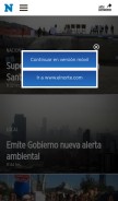 How elnorte.com looks like on a mobile device such as an iPhone.
