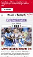 How elnortedecastilla.es looks like on a mobile device such as an iPhone.