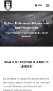 How eloboost-smurfstore.com looks like on a mobile device such as an iPhone.