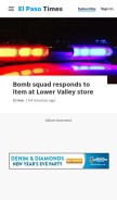 How elpasotimes.com looks like on a mobile device such as an iPhone.