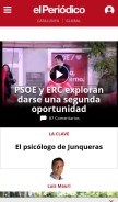 How elperiodico.com looks like on a mobile device such as an iPhone.