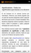 How elsignificadode.com looks like on a mobile device such as an iPhone.