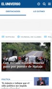 How eluniverso.com looks like on a mobile device such as an iPhone.