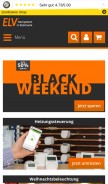 How elv.de looks like on a mobile device such as an iPhone.
