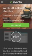 How elvanto.net looks like on a mobile device such as an iPhone.