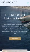 How emaarseascape.com looks like on a mobile device such as an iPhone.