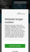 How emaerket.dk looks like on a mobile device such as an iPhone.