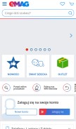 How emag.pl looks like on a mobile device such as an iPhone.