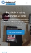 How emailcenteruk.com looks like on a mobile device such as an iPhone.
