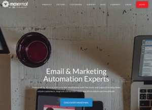 How emailcenteruk.com looks like on a tablet such as an iPad.
