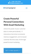 How emaildirect.com looks like on a mobile device such as an iPhone.