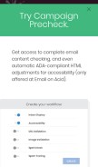 How emailonacid.com looks like on a mobile device such as an iPhone.