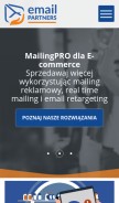 How emailpartners.net looks like on a mobile device such as an iPhone.
