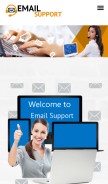 How emailsupport.us looks like on a mobile device such as an iPhone.