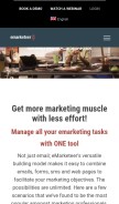 How emarketeer.com looks like on a mobile device such as an iPhone.