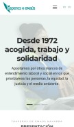 How emausnavarra.org looks like on a mobile device such as an iPhone.