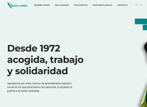 How emausnavarra.org looks like on a tablet such as an iPad.