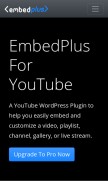 How embedplus.com looks like on a mobile device such as an iPhone.