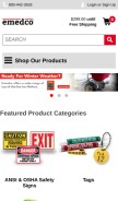 How emedco.com looks like on a mobile device such as an iPhone.