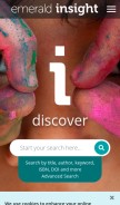 How emerald.com looks like on a mobile device such as an iPhone.