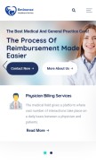 How eminencercm.com looks like on a mobile device such as an iPhone.