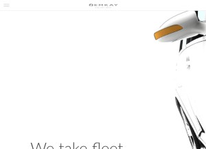 How emkay.com looks like on a tablet such as an iPad.
