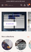 How emmarlin.com looks like on a mobile device such as an iPhone.