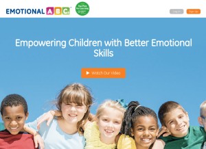 How emotionalabcs.com looks like on a tablet such as an iPad.