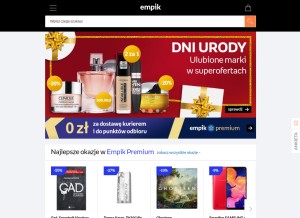 How empik.com looks like on a tablet such as an iPad.