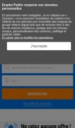 How emploipublic.fr looks like on a mobile device such as an iPhone.