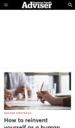 How employeebenefitadviser.com looks like on a mobile device such as an iPhone.