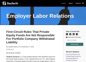 How employerlaborrelations.com looks like on a tablet such as an iPad.