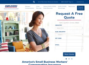 How employers.com looks like on a tablet such as an iPad.