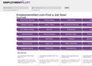 How employmentalert.com looks like on a tablet such as an iPad.