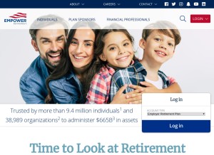 How empower-retirement.com looks like on a tablet such as an iPad.