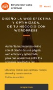 How emprenderwebsefectivas.com looks like on a mobile device such as an iPhone.
